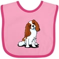thumbnail image 3 of Inktastic Cavalier Spaniel Boys or Girls Baby Bib, 3 of 4