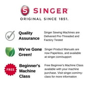 SINGER 62C Brilliance™ Plus Computerized Sewing Machine with Extension Table & Accessory Kit | 180 Stitch Applications, LCD Screen & High-End Touch buttons | Perfect for Creative Sewing Projects