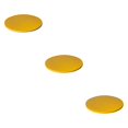 thumbnail image 2 of tamizeot Round Table Cloth Waterproof Dining Tablecloth Protector No Wash Cover Non Slide Decoration Party Bar Restaurant Hotel Yellow 3Set, 2 of 6
