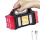 thumbnail image 1 of Lámpara de mano de carga solar con luz lateral COB, linterna LED potente, USB, 1 of 8