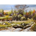 thumbnail image 3 of Chodyukov, Aleksander 14x12 Black Modern Framed Museum Art Print Titled - The Snow is slowly Melting, 3 of 5