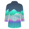 thumbnail image 5 of YVNAURA Relaxed Fit Floral Print Button Down Shirt Women Long Sleeve Tunic Blouse Casual Spring Outfit 2026 Round Neck Lightweight Wardrobe Staple, Pink,M, 5 of 5