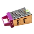 thumbnail image 2 of Windfall 3PCS Professional Box Grater Stainless Steel with 4 Sides Best for Parmesan Cheese Vegetables Ginger Mini 4 Sides Stainless Steel Vegetable Julienne Peeler Grater Kitchen Gadgets, 2 of 7