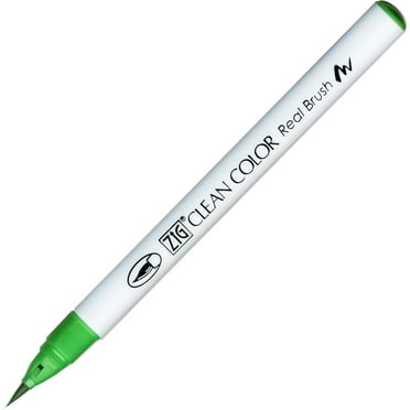 Kuretake Zig Clean Color Real Brush Marker, Emerald Green