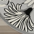 thumbnail image 3 of Nourison Aloha Outdoor Black White 5'3" x Round Area Rug (5 Round), 3 of 9