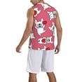 thumbnail image 2 of Pofeuu French Bulldog Print Basketball Jersey, Shirts for Men Youth Basketball Jersey Crew Neck-XX-Large, 2 of 6