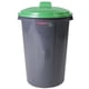 thumbnail image 1 of Bote para Basura Amplio RecyX 1 Pza 50lts 51.7x81.5cm Polietileno Color Gris Tapa Verde., 1 of 2