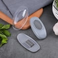 thumbnail image 3 of Rebanador De Ajo Trituradora de ajo manual Cortadora de picadora de ajo portátil Durable para suministros de cocina Likrtyny Libre de BPA, 3 of 9