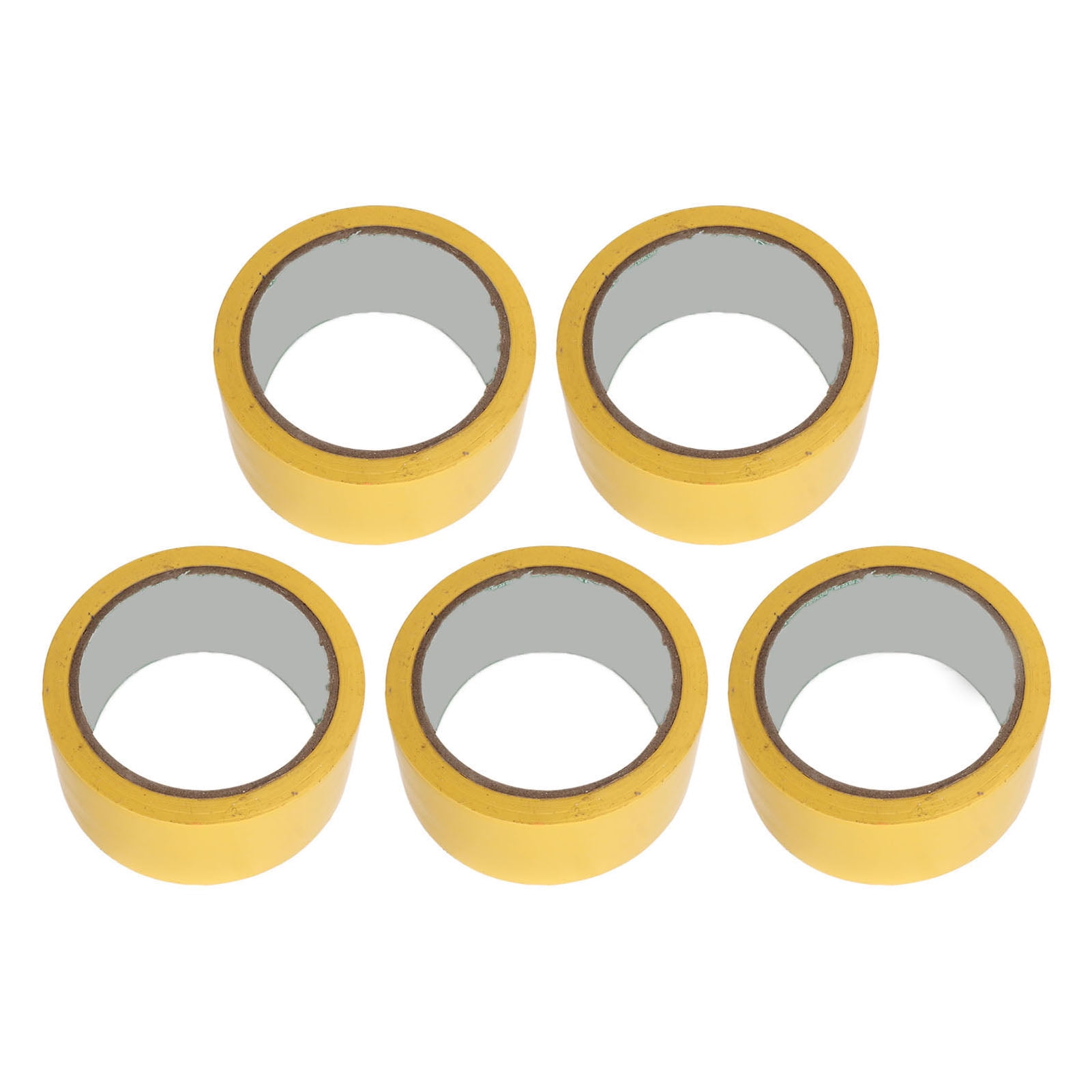 Yajisi 5 Pcs Floor Marking Tape 1.96 Inches / 5cm Width Adhesive Athletic Tape for Gymnasium Basketball Volleyball Tennis Court Marking Line Yellow