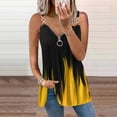 thumbnail image 2 of Moda mujer verano estampado cremallera sin mangas con cuello en V camisa chaleco Camis blusa Tops Fridja  qr575, 2 of 6