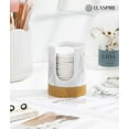 thumbnail image 5 of Luxspire Cup Dispenser For Bathroom, 3oz Cup Dispenser, Marble Resin Cup Holder, Disposable Paper Cup Holder for Bathroom, Cotton Pad Holder, Guest Bathroom Essentials, Marble White, 5 of 7