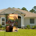 thumbnail image 2 of AMHNF Deer and Lake Scene Garden Flag for Spring Summer Home Outdoor Garden Yard Door Decor 12x18 inch, 2 of 5