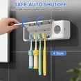 thumbnail image 4 of UV Toothbrush Holder, Rechargeable Tooth Brush Smart Cleaner with Light Cleaning Air Drying, 4 Slots & Timer Function Wall-Mounted Holder for Bathroom, 4 of 9