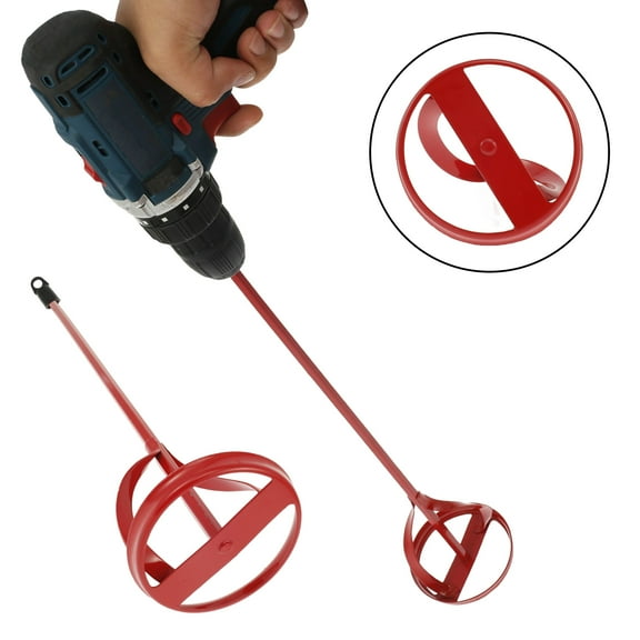 2Pcs Paint Mixing Paddle for Drill Steel Paint Cement Mixer Mud Mixer Attachment with Non Slip Hex head Reusable Cement Stirring Tool Mud Mixer for Slurry Paint Cement