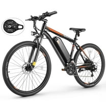 Elifine 26" Electric Bike for Adults 350W Electric Mountain Bike with 36V 10.4Ah Removable Battery, LCD, Lockable Suspension Fork, 5 Riding Modes, 21 Speed Commuter Ebike, UL2849