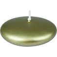 thumbnail image 1 of Zest Candle 12-Piece Floating Candles, 3-Inch, Metallic Gold, 1 of 6