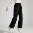 thumbnail image 5 of Nekdswn Girls Wide Leg Sweatpants Teen Fleece Lined Baggy Trousers Stretchy Open Bottom Pull on Slacks Kids Fall Athletic School Pants, 5 of 8