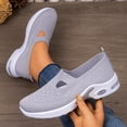thumbnail image 4 of Dakaela Women's Slip on Orthopedic Sneakers Breathable Mesh Knitted Walking Shoes with Wide Width Arch Support Non Slip Sole Size 8.5, 4 of 7