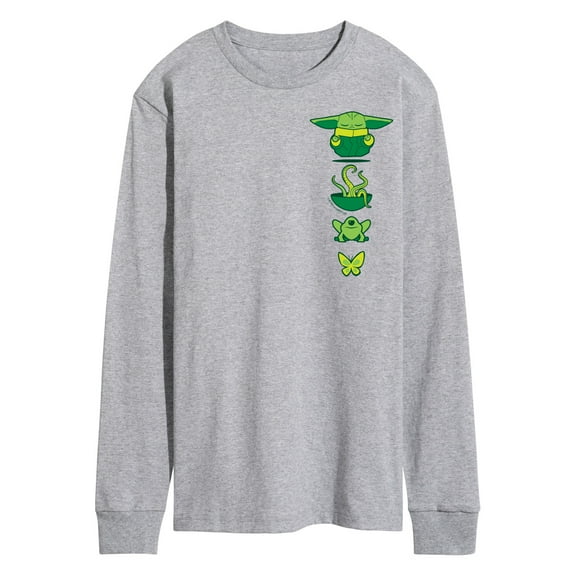 Star Wars - The Mandalorian Grogu Icons - Men's Long Sleeve Graphic T-Shirt