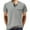 Gray, variant on Yufatyle Men Short Sleeve Cotton Stand-up Collar Slim Shirts For Men Blue L