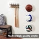 thumbnail image 3 of Cateissary Soporte de bola de acrílico montado en la pared, estante, adorno de baloncesto, colección de fútbol de voleibol, novio negro Type2 NO2, 3 of 6