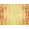 thumbnail image 1 of Ahgly Company Machine Washable Indoor Rectangle Transitional Orange Area Rugs, 2' x 5', 1 of 7