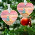 thumbnail image 4 of Adorno Colgante de Corazón de Cerámica | Decoración Colorida de La Amistad con Temática Playera | Regalo para Colgar En El Árbol de Navidad con Impresión a Doble Cara | Recuerdo Duradero para Decorar, 4 of 6