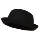 thumbnail image 2 of Bowler Straw Fedora Hat - OLIVE TOP HEADWEAR Sombrero de fieltro, 2 of 2
