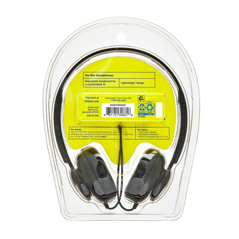 onn Wired On-Ear Headphone, Black - Walmart.com onn Wired On-Ear Headphone, Black - Walmart.com