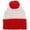 Assorted Color, variant on MRLESS 1pc Red White Two Tone Knit Winter Beanie Hat Christmas Color Wool Hat