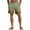 Earthy Yellow, variant on Men's Star-Spangled Beach Shorts, Patriotic Print Loose-Fit Casual Shorts with Quick-Dry Fabric & Elastic Waist ,Army Green L