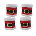thumbnail image 4 of DEEPCRAFF Porte-Serviettes en Tissu Rouges pour Serviettes en Tissu 4 Pcs pour Table et Fête, 4 of 8