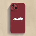 thumbnail image 3 of Cute Cartoon Lying Flat Duck Phone Case For iPhone 15 Pro Max 11 12 Mini 13 14 Pro Max X XS XR 7 8 14 15Plus Soft Silicone Cover, 3 of 5