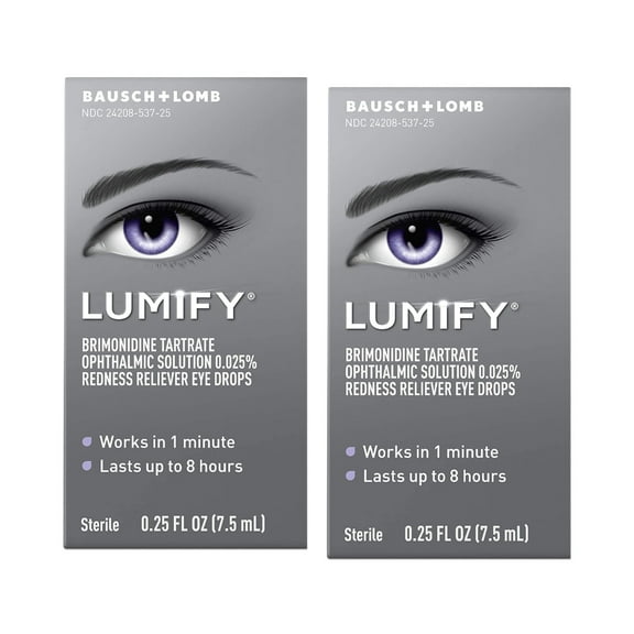 Lumify Redness Reliever Eye Drops (0.25 Fluid Ounce 2 Pack)