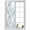 Blue, variant on White Blue Ombre Stripe Window Privacy Film, Modern Abstract Moire Waves Static Cling UV Sun Blocking Heat Control Window Tint Day and Night, Non-Adhesive One Way Windows Privacy Cover 35.4''x78.7''