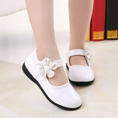 

Children Kid Baby Girls Flower Leather Shoes Single Soft Dance Princess Shoes