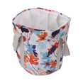 thumbnail image 2 of Cubo de baño plegable para remojar los pies, lavabo de baño de pies con aislamiento de PVC, portátil, bañera de agua con asa para acampar al aire libre, viajes, hoja de arce blanca, 2 of 14