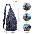 thumbnail image 4 of Interstellar Travel Sling Bag - Cosmic Nebula Print Crossbody Backpack (Breathable), 4 of 4