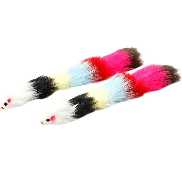 Cat Mouse Toy Soft Long Tail Funny Kitten Mice Toy Cat Chewing Toy with Bell