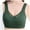 Green, variant on Bras for Women's Thin And Sexy Mesh Seamless Lingerie Gathering Back And Seamless Of Complementary Large Yoga Sports Vest on Clearance Green XL