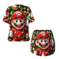 thumbnail image 5 of Lsque Mario Women's Short-Sleeved Pajama Set - 2 Piece Soft and Lightweight Sleepwear Set-Medium, 5 of 9