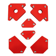 thumbnail image 1 of Imán Escuadra Para Soldar Magnética Herramientas 6 Pzs Rojo, 1 of 6