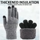 thumbnail image 4 of 2 pares de guantes de invierno para mujer con pantalla táctil, cálidos guantes de punto con forro polar y puños elásticos, guantes de invierno para enviar mensajes de texto 943, 4 of 5