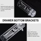 thumbnail image 4 of HEANUJJ 20Ud Brackets De Soporte Para Estantes De Gabinete Transparentes En Plástico Resistente Y, 4 of 6