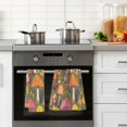 thumbnail image 4 of Yayeee 100% Cotton Hand Towels for Bathroom 16" x 28" Soft Absorbent Kitchen Towel, Vibrant Mushroom, 4 of 7