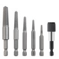 thumbnail image 4 of 6Pcs/Set Hex Screw Extractors Broken Damaged Screw Extractor Broken Bolt Remover, 4 of 9