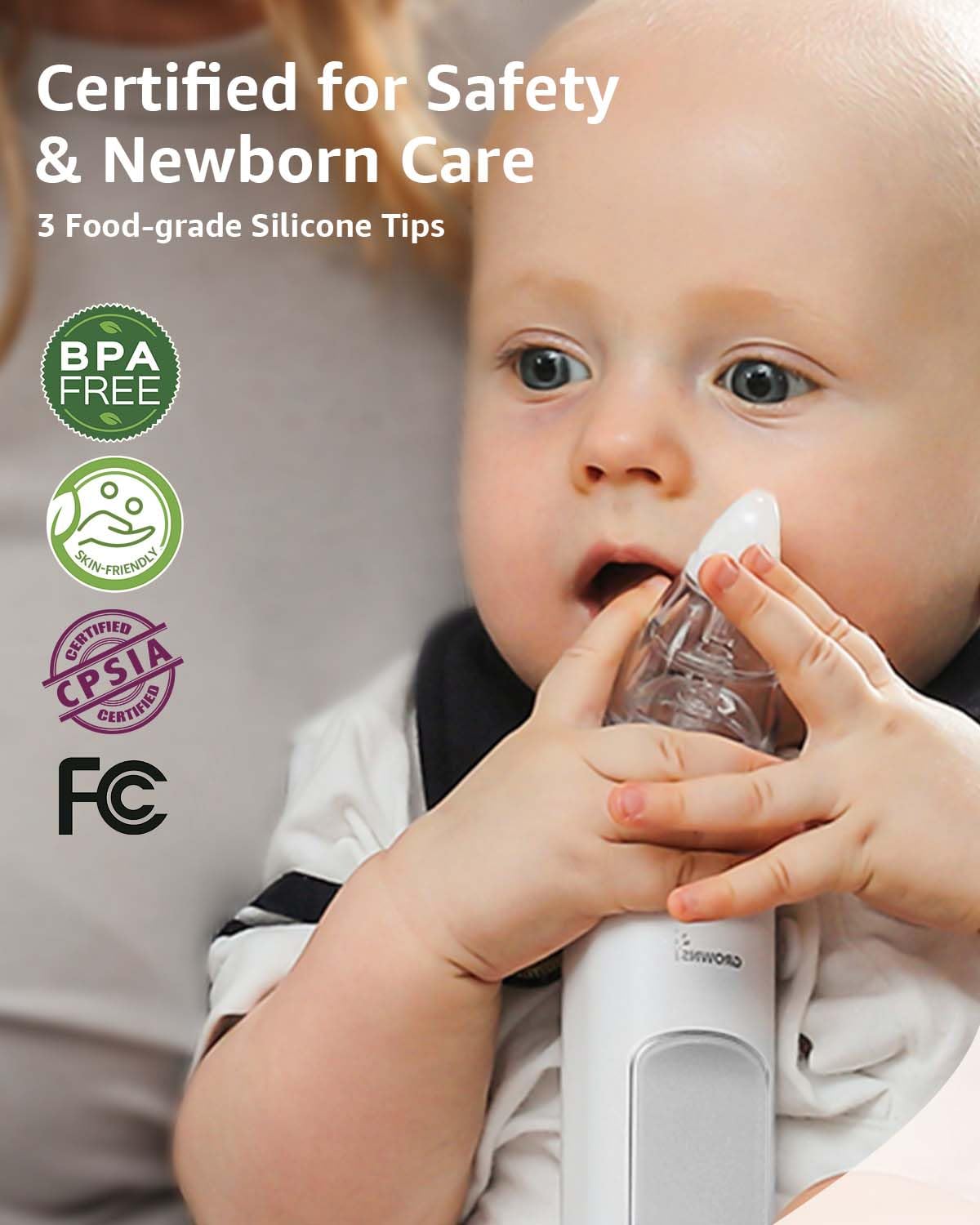 GROWNSY Baby Nasal Aspirator Nose Sucker photo 5