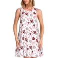 thumbnail image 1 of Xecao Robes d'Été pour la Saint-Valentin pour Femmes Robes Décontractées de Plage Sans Manches T-Shirt Robe Évasée avec Poches, 1 of 7