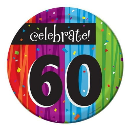 MILESTONE CELEBRATIONS 60TH  BIRTHDAY  CAKE PLATES Party  