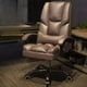 thumbnail image 4 of Leather Executive Relax Office Chair Fancy Comfortable Blue Lazy Ergonomic Office Chair Gaming Comfy Silla De Oficina Furniture My Lux Decor Round, 4 of 30